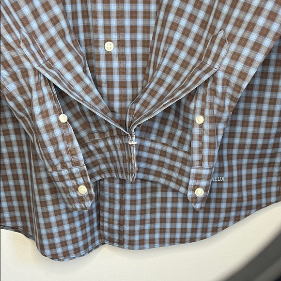 Daniel Cremieux Men's Checkered Shirt - Black and Blue - Picture 4 of 5